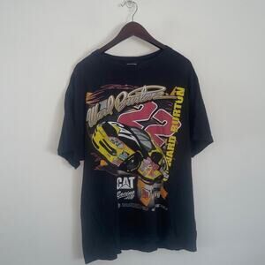 Hanes Ward Burton Nascar Vintage 2001 Short Sleeve Double Sided T-Shirt (0089)